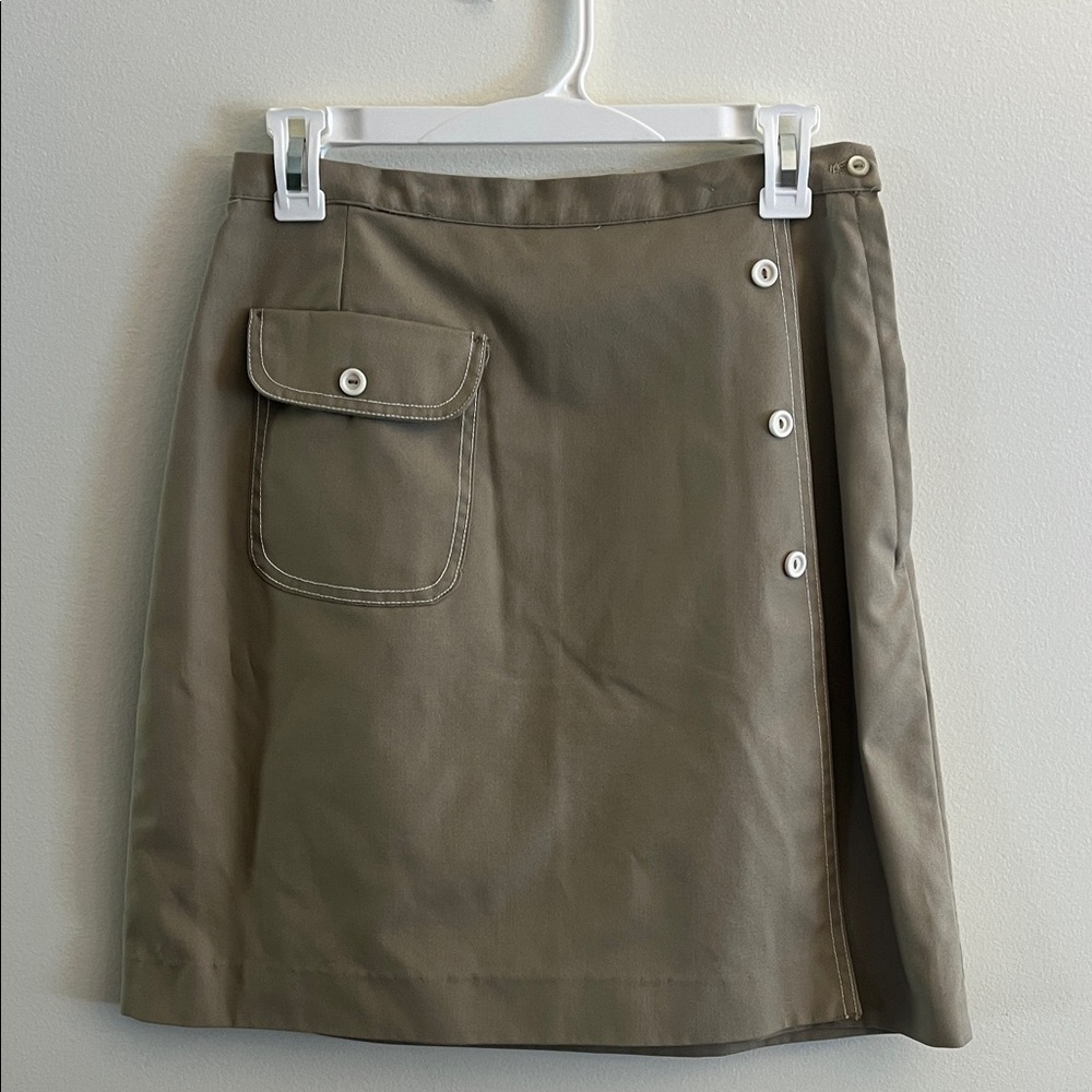 Tan Colored Wrap Skirt
